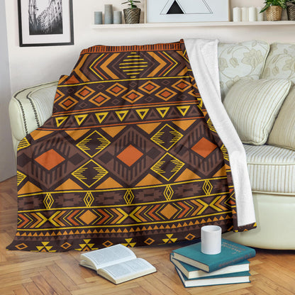 Navajo Pattern Print Design A06 Premium Blanket