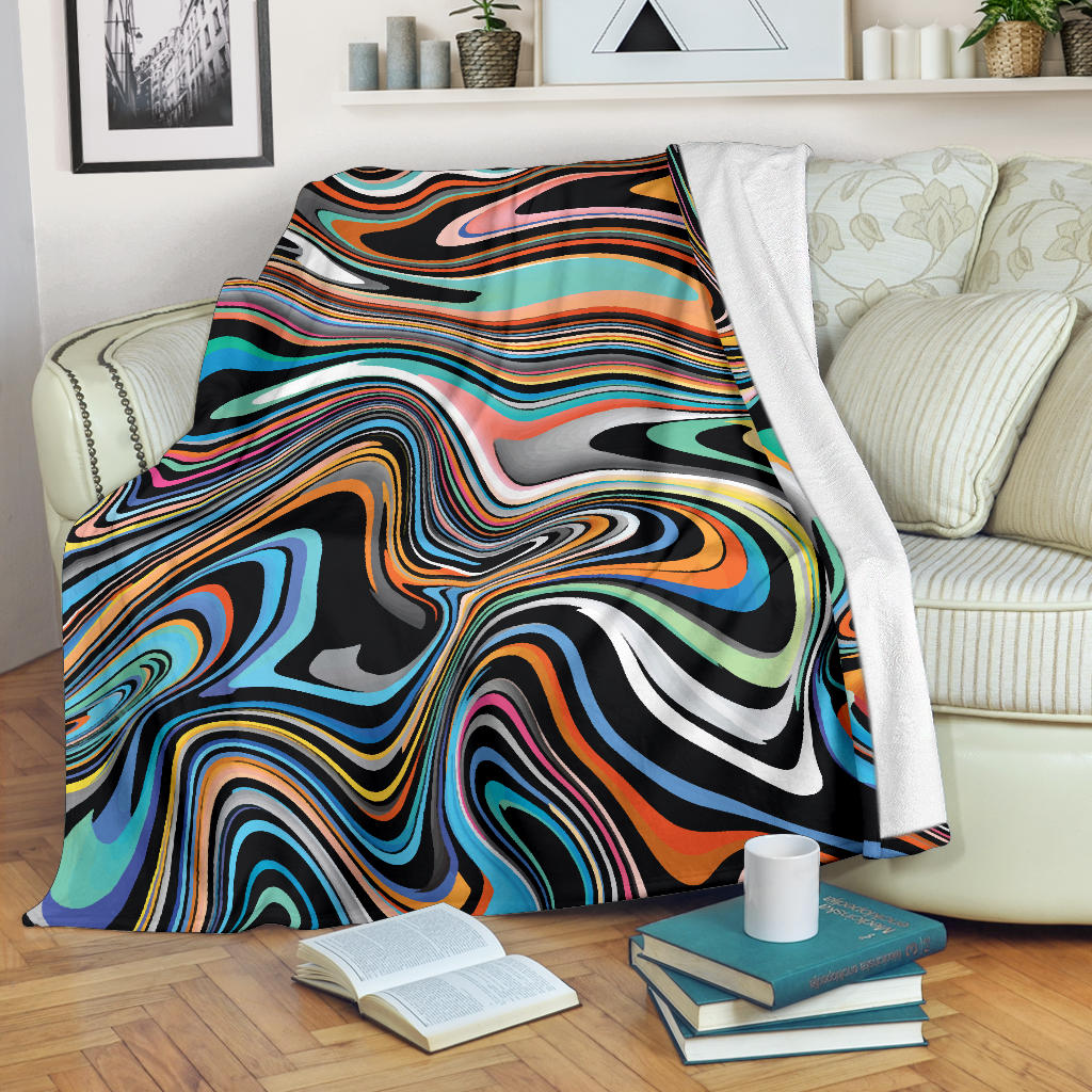 Liquid Pattern Print Design 02 Premium Blanket