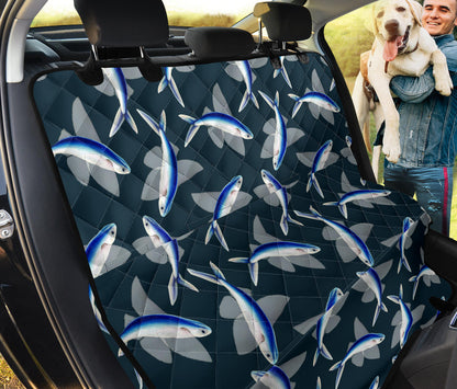 Flying Fish Pattern Print Design 04 Rear Dog Car Seat Cover Hammock