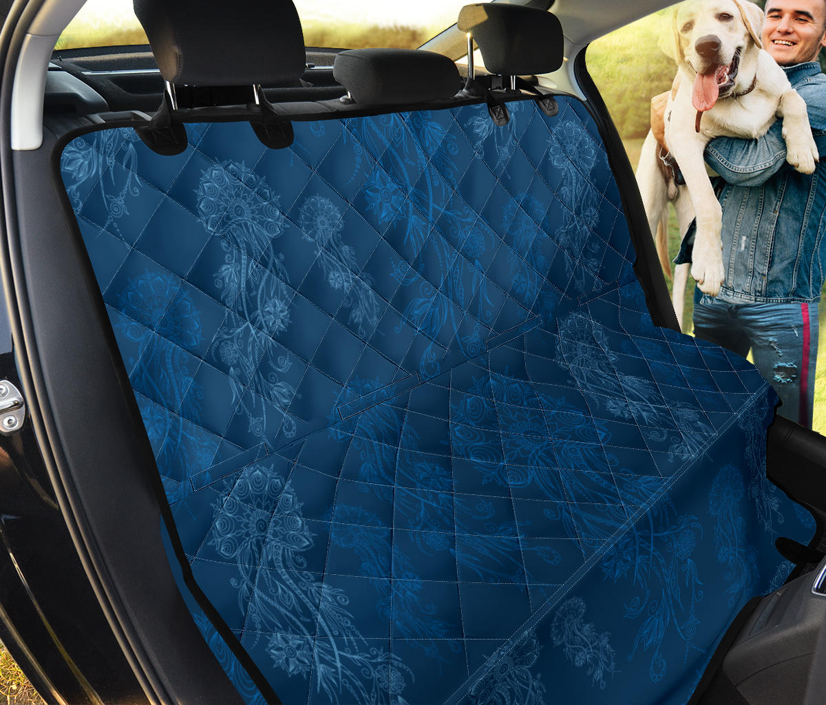 Jellyfish Pattern Print Design 01 Rear Dog Car Seat Cover Hammock