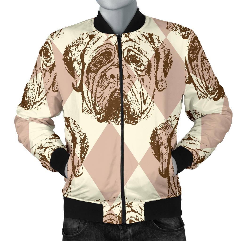 Mastiffs Pattern Print Design 01 Men Bomber Jacket