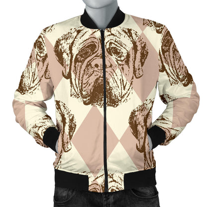 Mastiffs Pattern Print Design 01 Men Bomber Jacket
