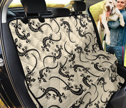lizard Pattern Print Design 02 Rear Dog Car Seat Cover Hammock