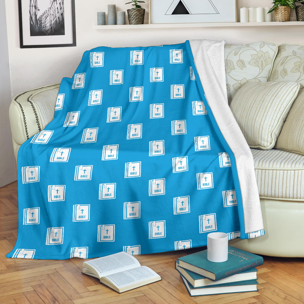 Bible Pattern Print Design 02 Premium Blanket