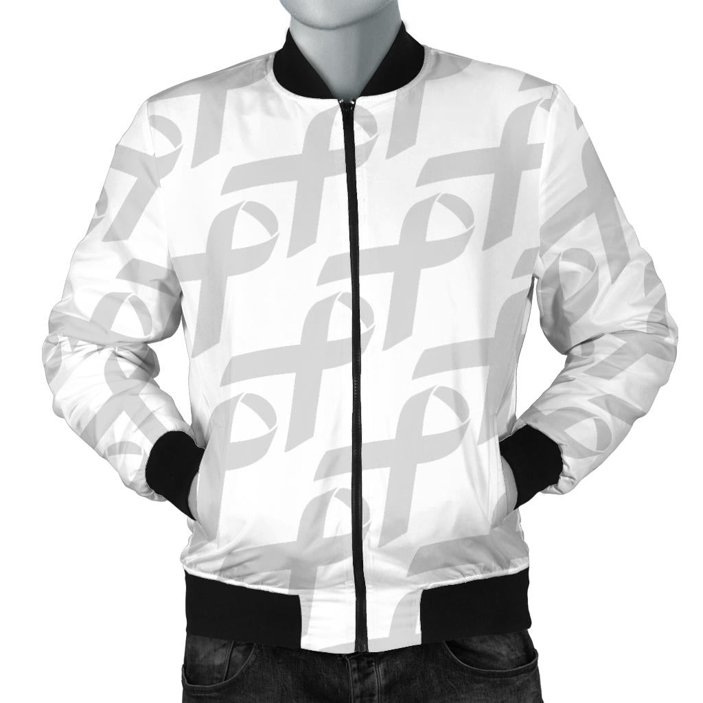 Brain cancer Pattern Print Design 02 Men Bomber Jacket