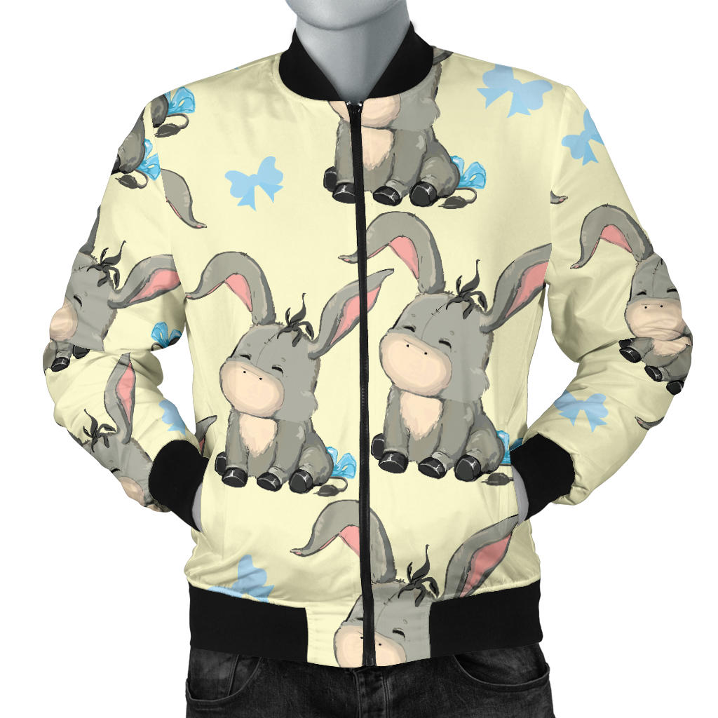 Donkey Baby Pattern Print Design 02 Men Bomber Jacket