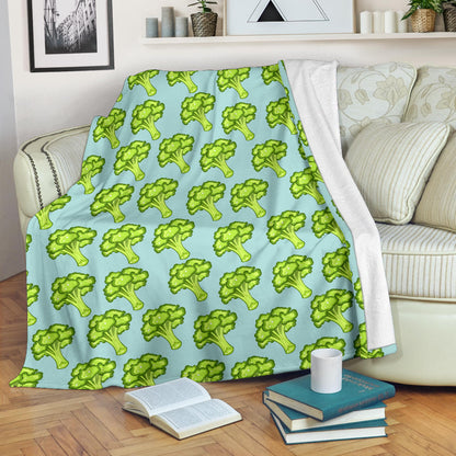 Broccoli Pattern Print Design 02 Premium Blanket