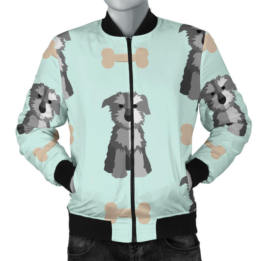 Schnauzers Pattern Print Design A03 Men Bomber Jacket