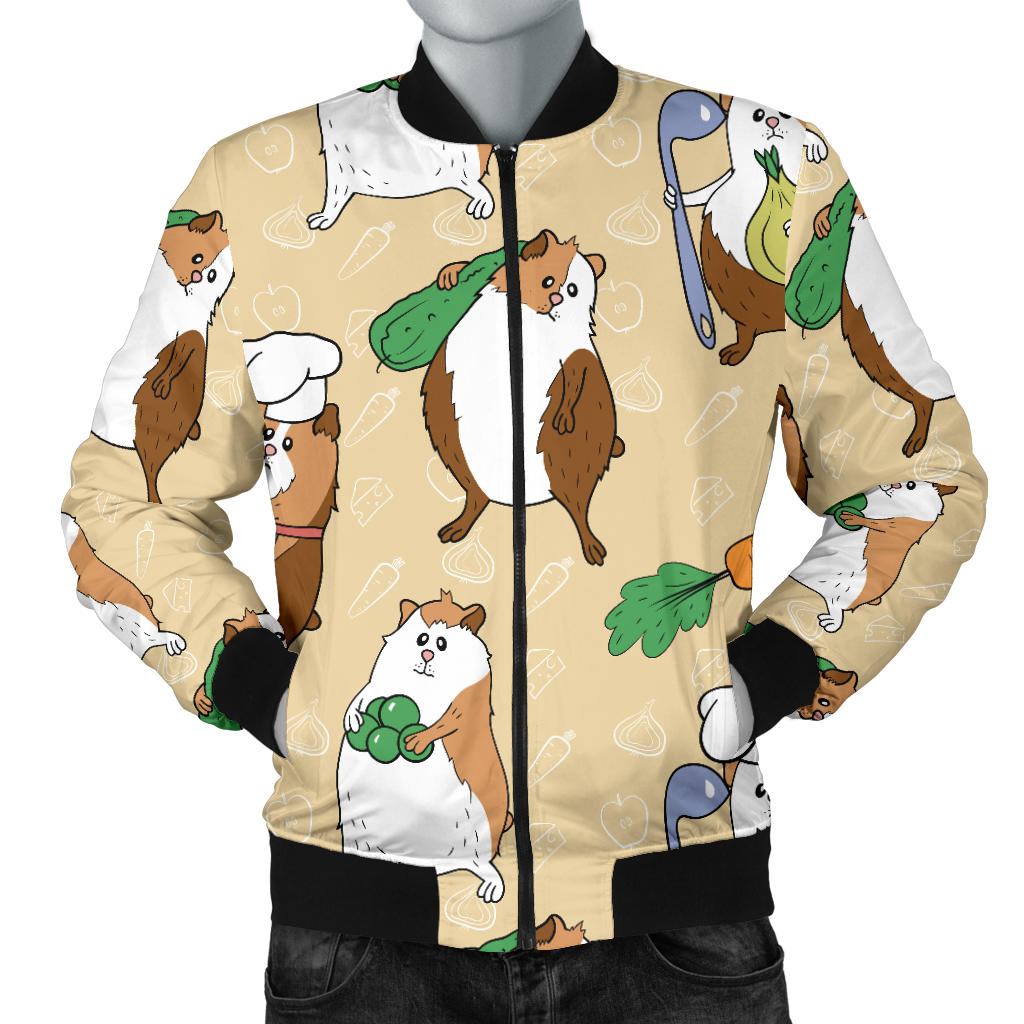 Guinea Pig Pattern Print Design 03 Men Bomber Jacket