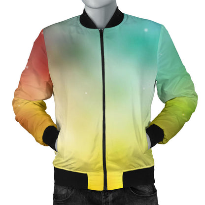 Nebula Pattern Print Design A04 Men Bomber Jacket