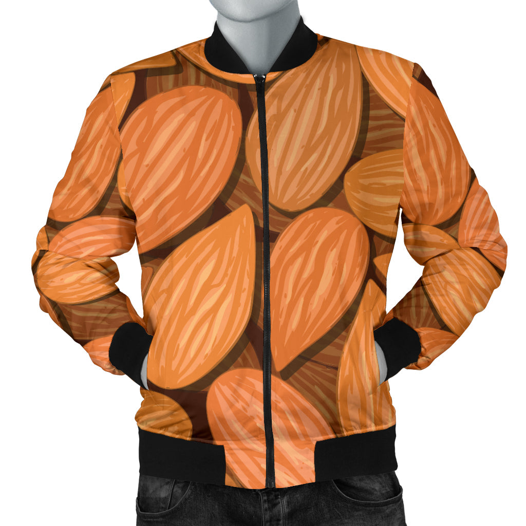 Almond Pattern Print Design 01 Men Bomber Jacket