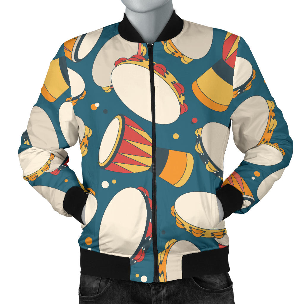 Tambourine Pattern Print Design 01 Men Bomber Jacket