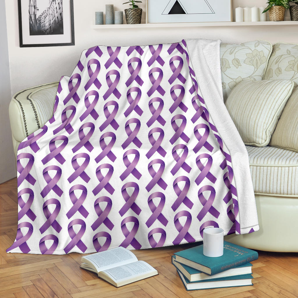 Pancreatic cancer Pattern Print Design A01 Premium Blanket