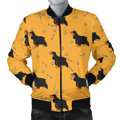 Cocker Pattern Print Design 01 Men Bomber Jacket