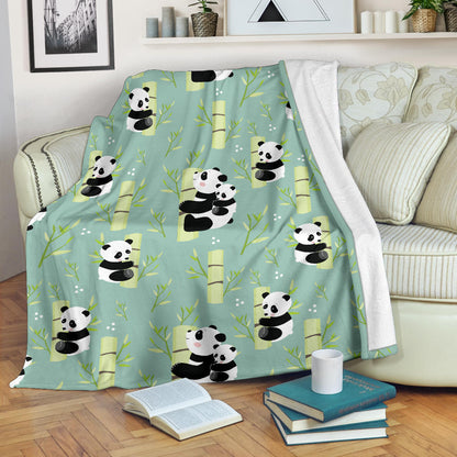 Panda Pattern Print Design A03 Premium Blanket