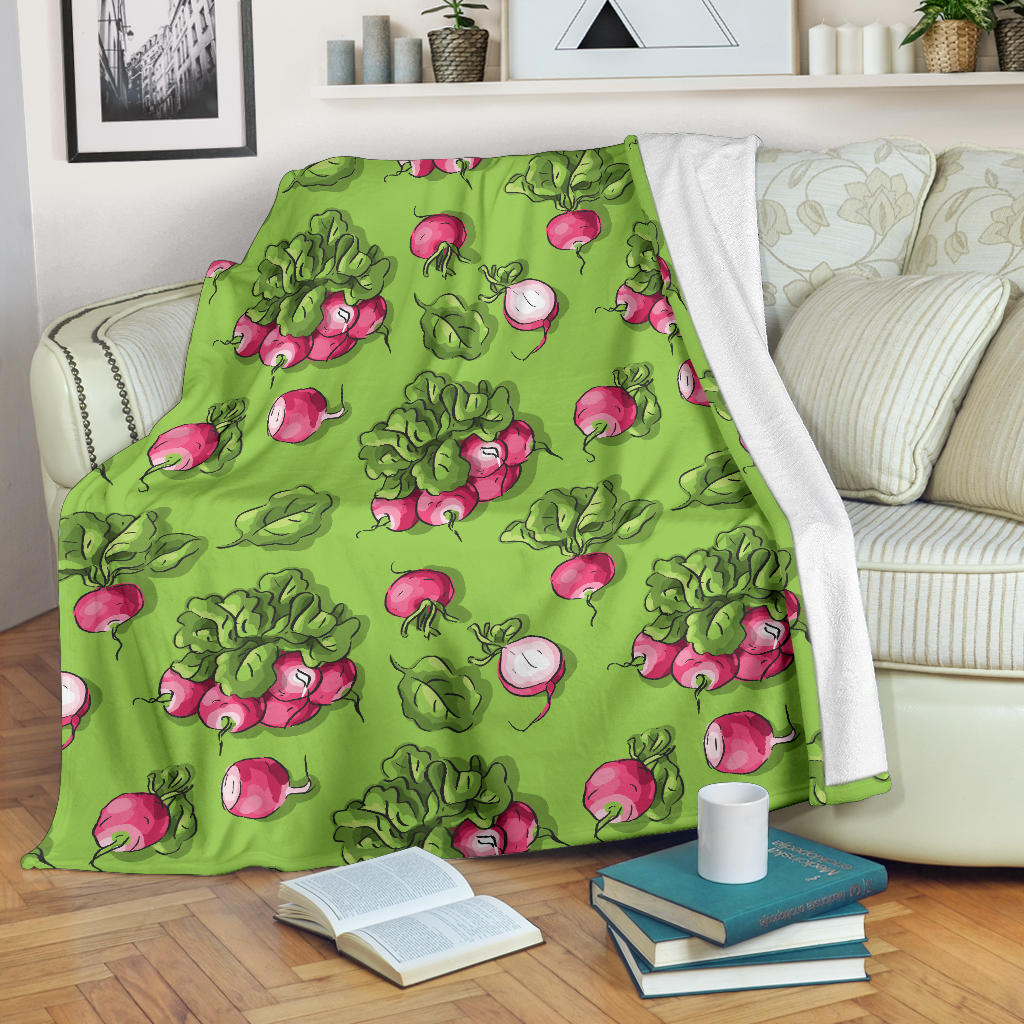 Radish Pattern Print Design A05 Premium Blanket