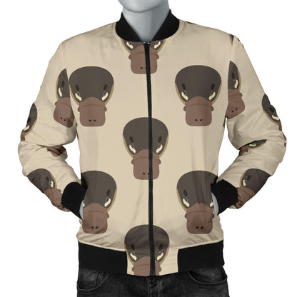 Platypus Pattern Print Design A03 Men Bomber Jacket