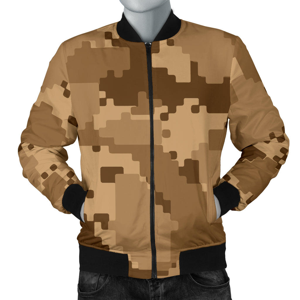 ACU Desert Digital Pattern Print Design 01 Men Bomber Jacket
