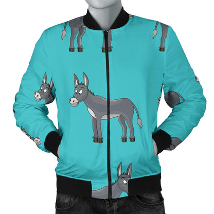 Donkey Pattern Print Design 01 Men Bomber Jacket