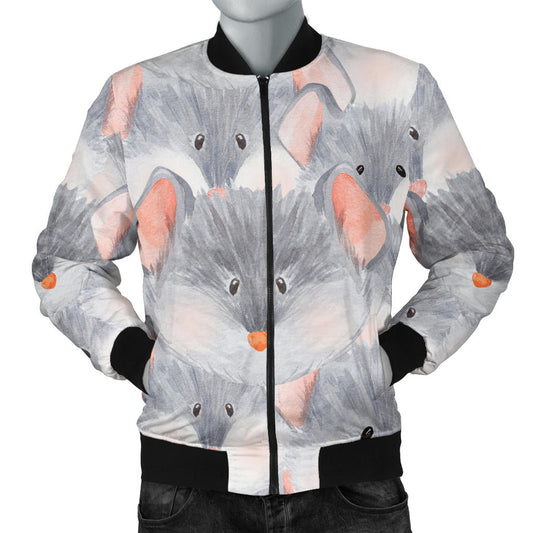 Rat Baby Pattern Print Design 02 Men Bomber Jacket