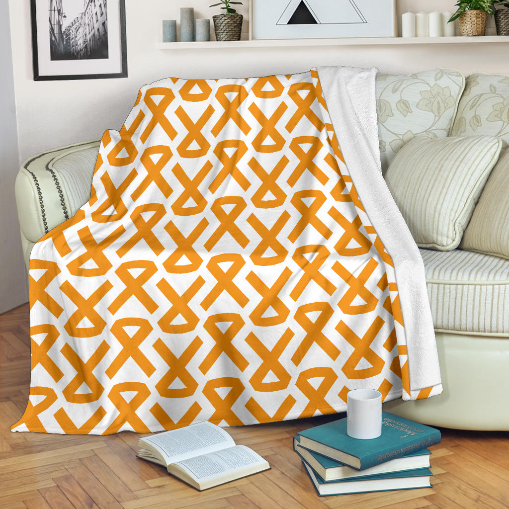 Appendix cancer Pattern Print Design 02 Premium Blanket