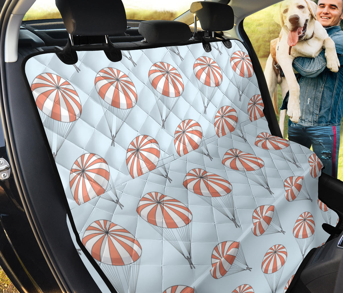 Skydiving Pattern Print Design 01 Rear Dog Car Seat Cover Hammock