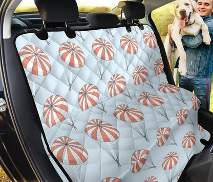 Skydiving Pattern Print Design 01 Rear Dog Car Seat Cover Hammock