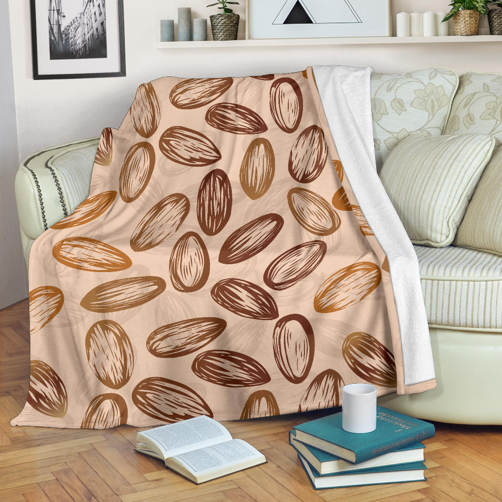 Almond Pattern Print Design 02 Premium Blanket