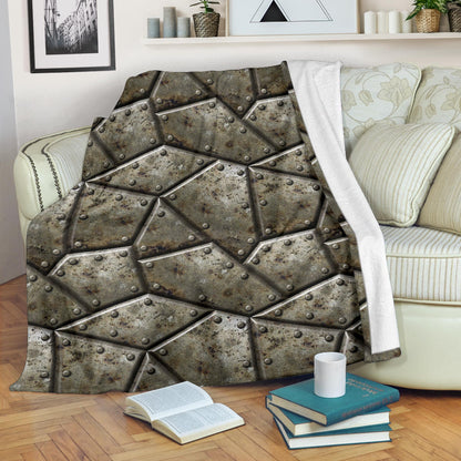 Armor Pattern Print Design 01 Premium Blanket