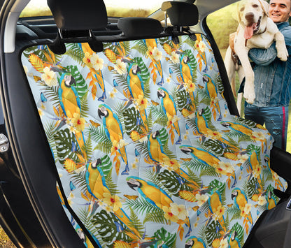 Parrot Pattern Print Design A04 Rear Dog Car Seat Cover Hammock