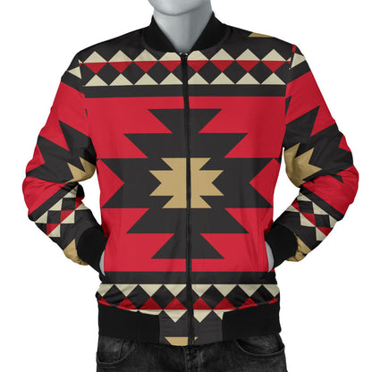 Navajo Pattern Print Design A04 Men Bomber Jacket