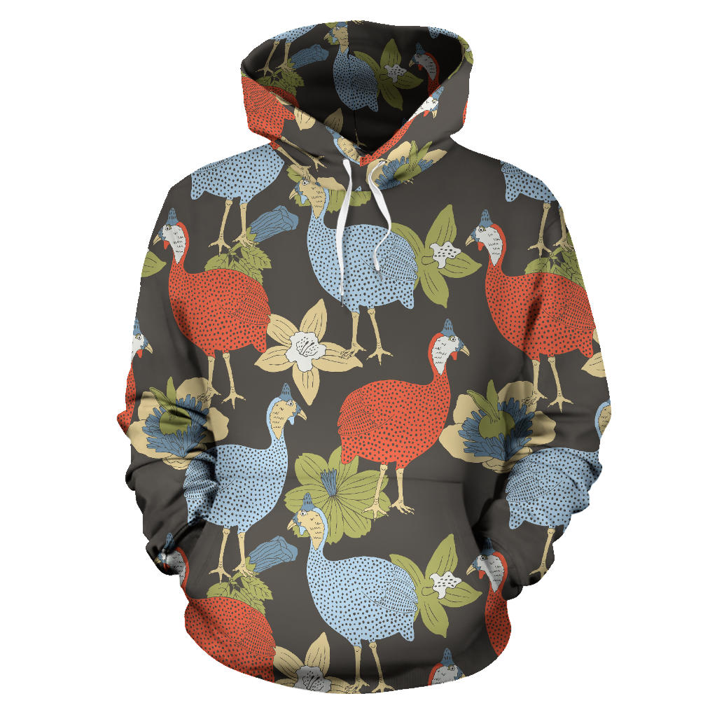 Guinea Fowl Pattern Print Design 02 Pullover Hoodie