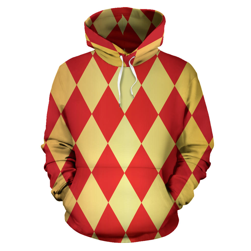 Harlequin Pattern Print Design 03 Pullover Hoodie