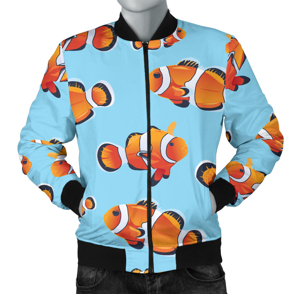Clownfish Pattern Print Design 01 Men Bomber Jacket