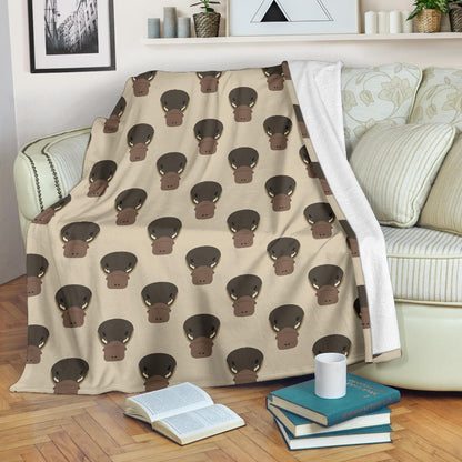 Platypus Pattern Print Design A03 Premium Blanket