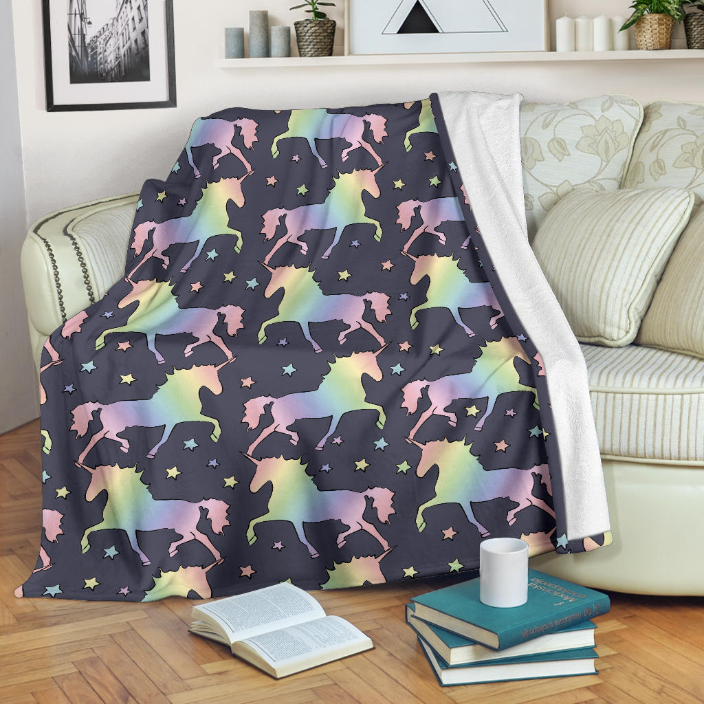 Rainbow Pattern Print Design A05 Premium Blanket