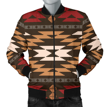 Native Pattern Print Design A02 Men Bomber Jacket