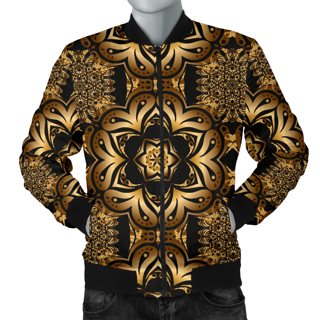 Celtic Pattern Print Design 07 Men Bomber Jacket
