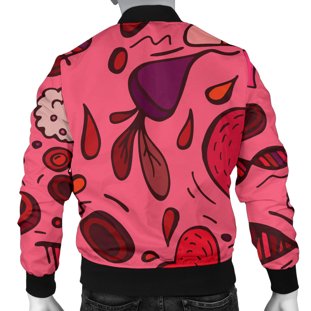 Phlebotomist Pattern Print Design A01 Men Bomber Jacket