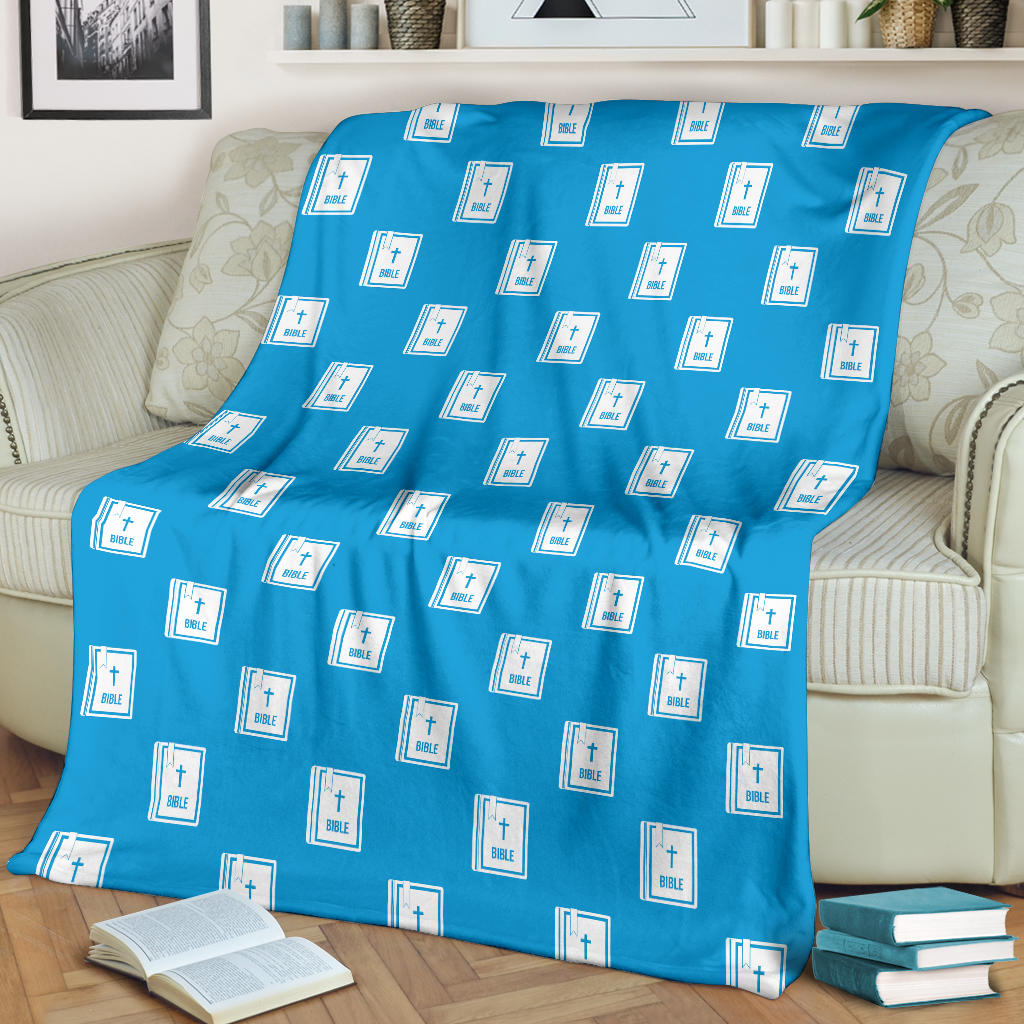 Bible Pattern Print Design 02 Premium Blanket