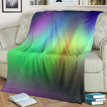 Aurora Borealis Pattern Print Design 03 Premium Blanket