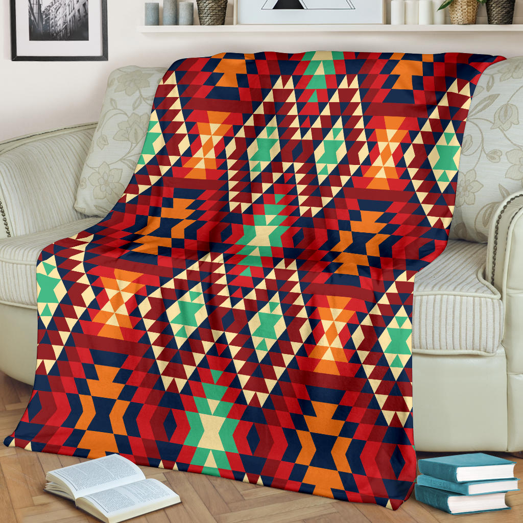 Native Pattern Print Design A07 Premium Blanket