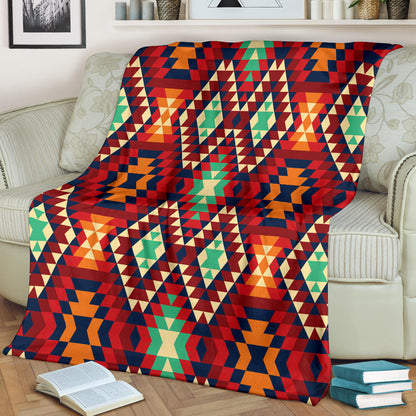 Native Pattern Print Design A07 Premium Blanket