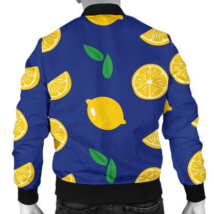 Citrus Pattern Print Design 02 Men Bomber Jacket