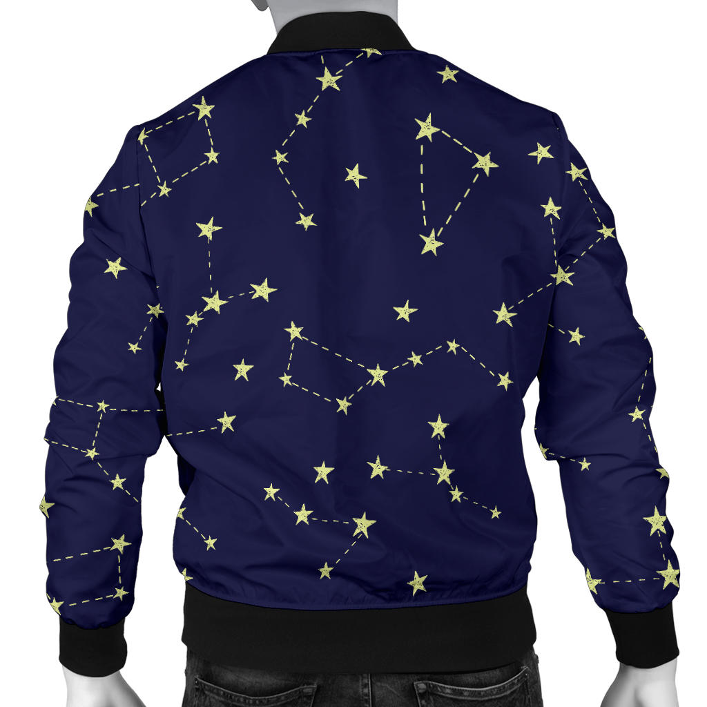 Constellation Pattern Print Design 02 Men Bomber Jacket