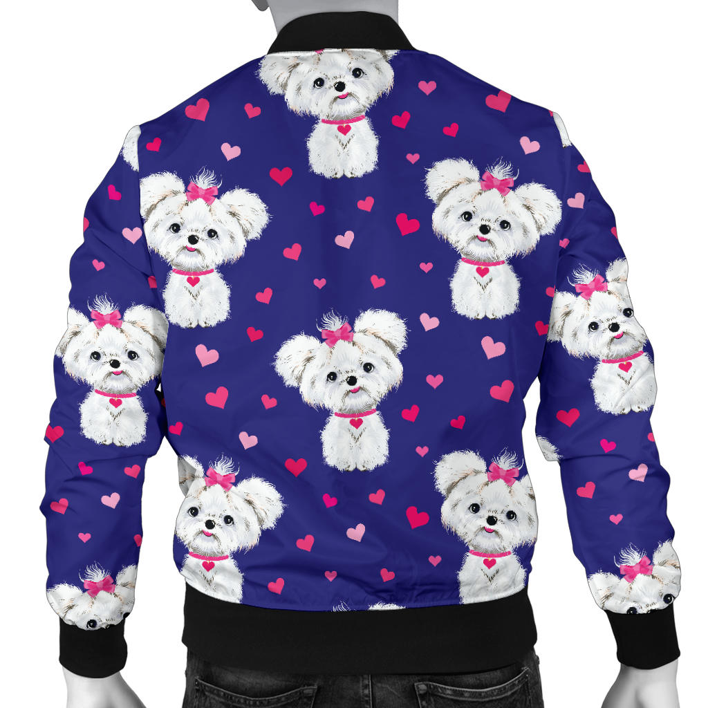 Maltese Pattern Print Design 02 Men Bomber Jacket