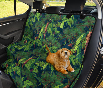 Rainforest Pattern Print Design A01 Rear Dog Car Seat Cover Hammock