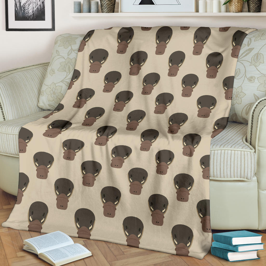 Platypus Pattern Print Design A03 Premium Blanket