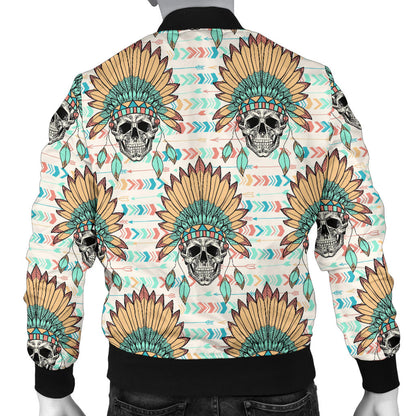 Boho Pattern Print Design 04 Men Bomber Jacket