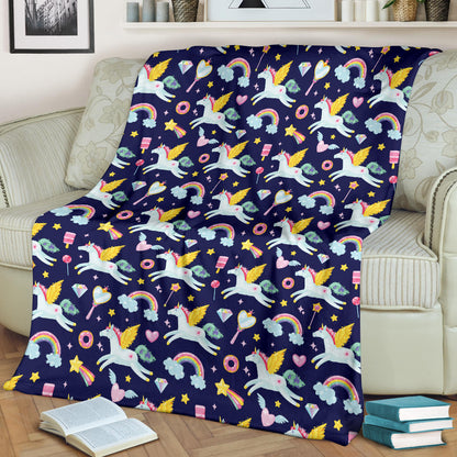 Pegasus Pattern Print Design 05 Premium Blanket
